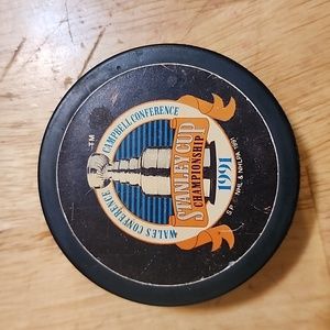 1991 Pittsburgh Penguins Stanley Cup Puck